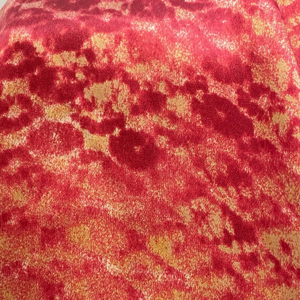 Rare Louis Feraud Scarf Deep Red with Fringe 100% Silk NWT Vintage - Picture 5 of 15